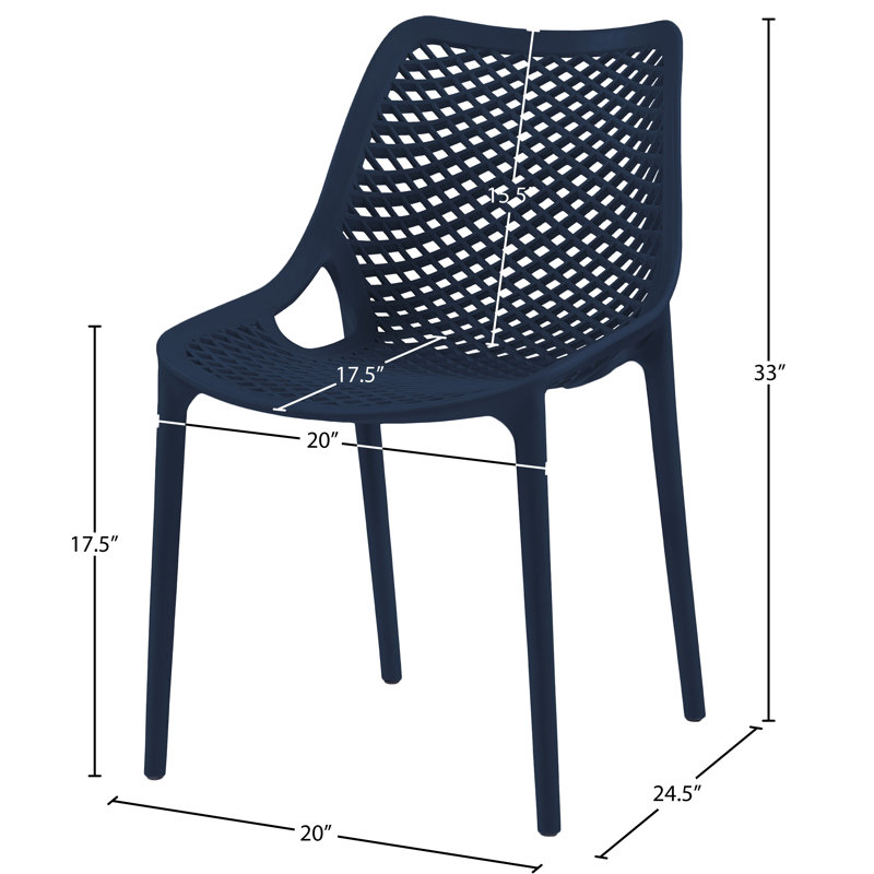 Chaise d'appoint Rachita, Marine