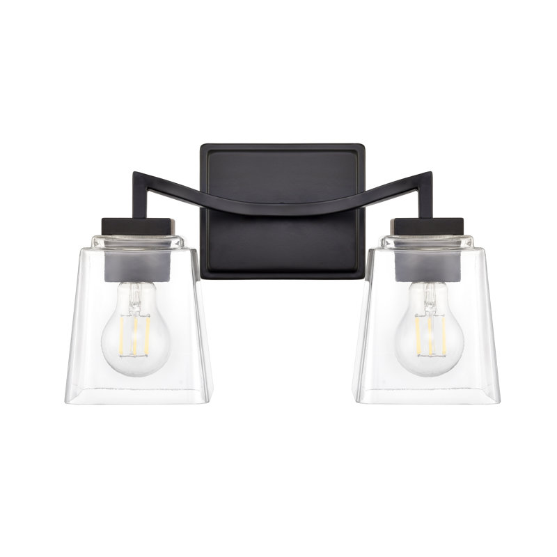 Ensemble de meuble-lavabo 2 lumières 14,5 po Dallaire , Noir mat