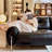 Black Straight Cloud Sofa