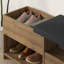 Armoire à chaussures moderne avec finition couleur HITIT, 47,3 po x 20,1 po x 15,9 po | 100% panneau de particules enduit de mélamine, épaisseur de 0,71 pouce | Capacité de poids de 80 lb, solution de rangement élégante et fonctionnelle pour le vestibule-679672517