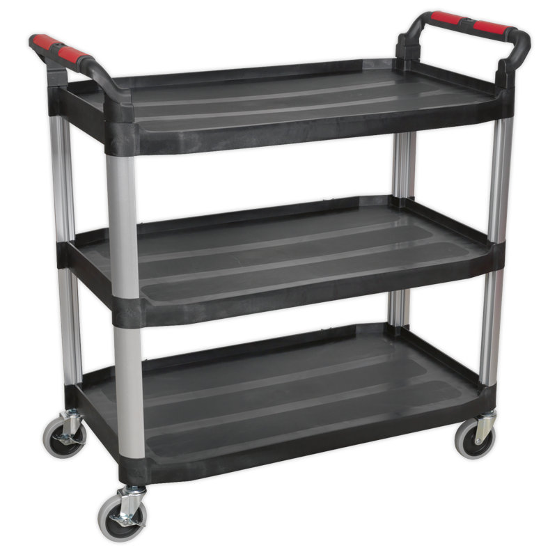 Mazelina Utility Cart with Wheels, 96cm H x 114cm W x 51.3cm D