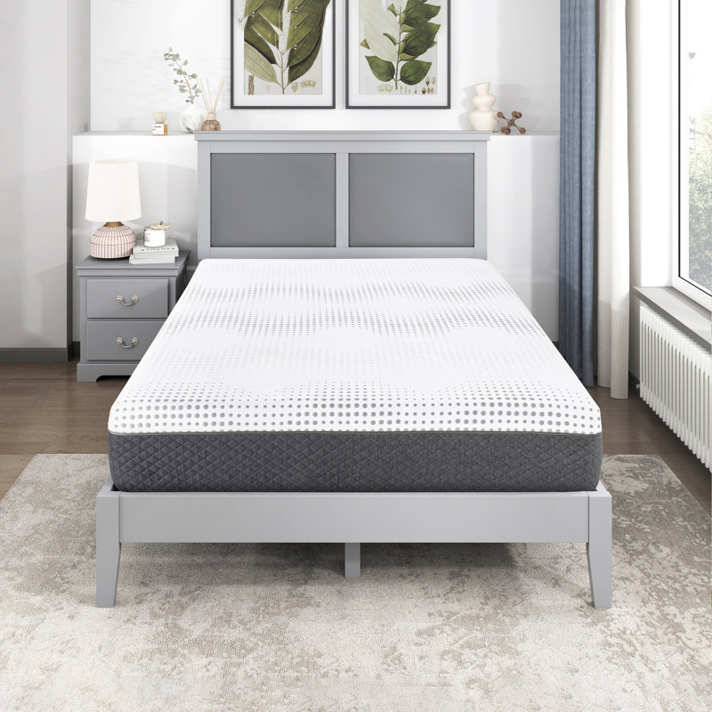 12" Green Tea Gel-Infused Memory Foam Hybrid Mattress, Plush Foam Pocket Coils, Mattress In A Box, Comfortable Sleep (Twin/Full/Queen/California King/Eastern King Sizes Available)
