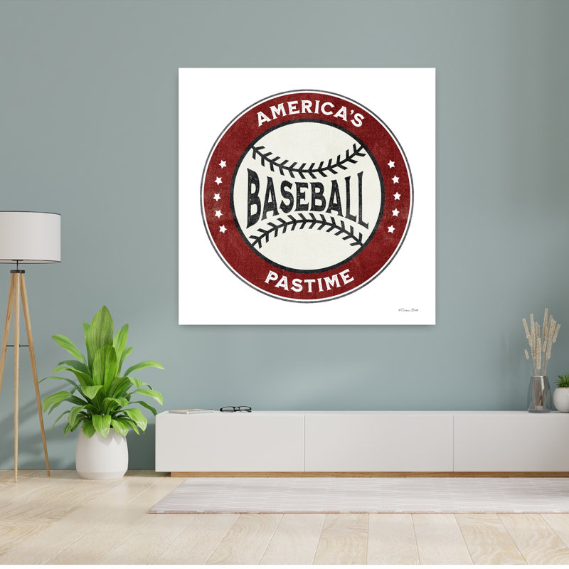 Baseball - America's Pastime, art contemporain, H 48 po x l 48 po
