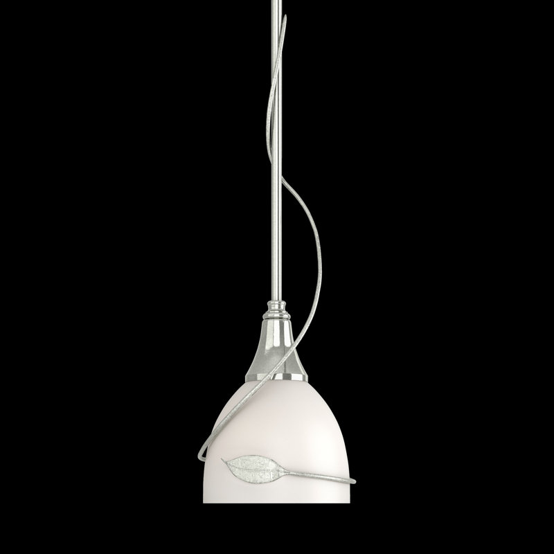 Leaf 1 - Light Single Bell Pendant, Sterling