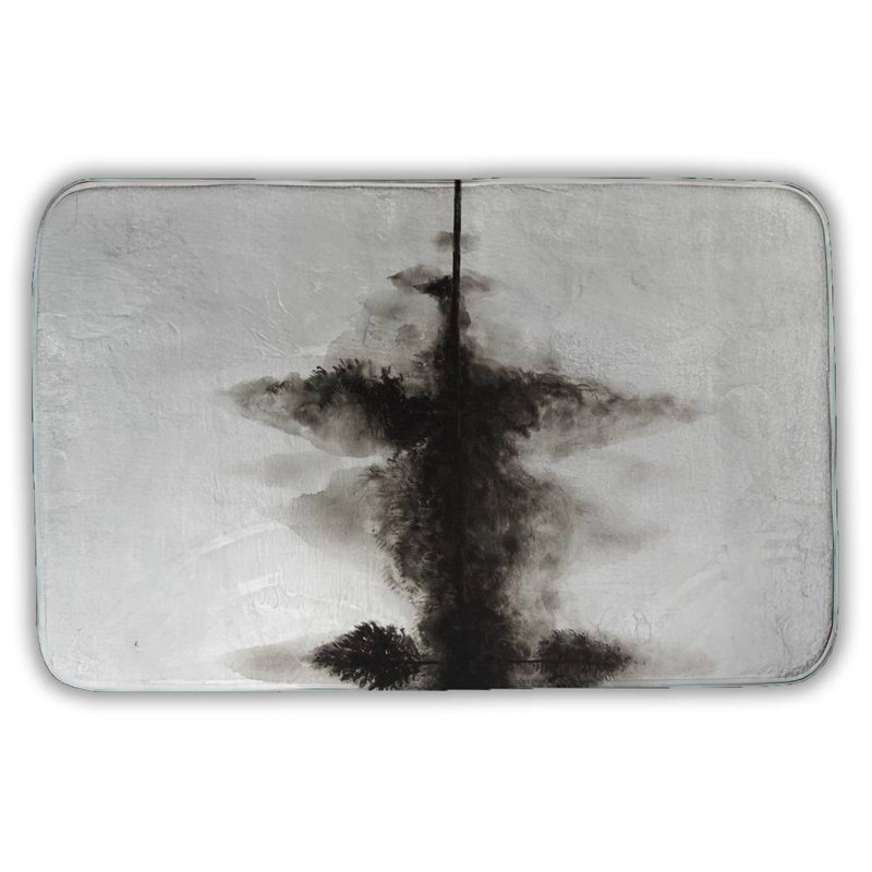 Reflection Bath Mat with Non-Slip Backing - Quick Dry Memory Foam Bathroom Rug - Absorbent - Modern Plush Spa-Style - Machine Washable