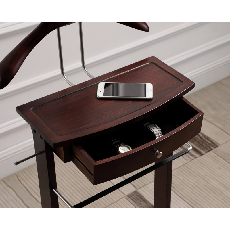 Melina Solid Wood Freestanding Valet Stand