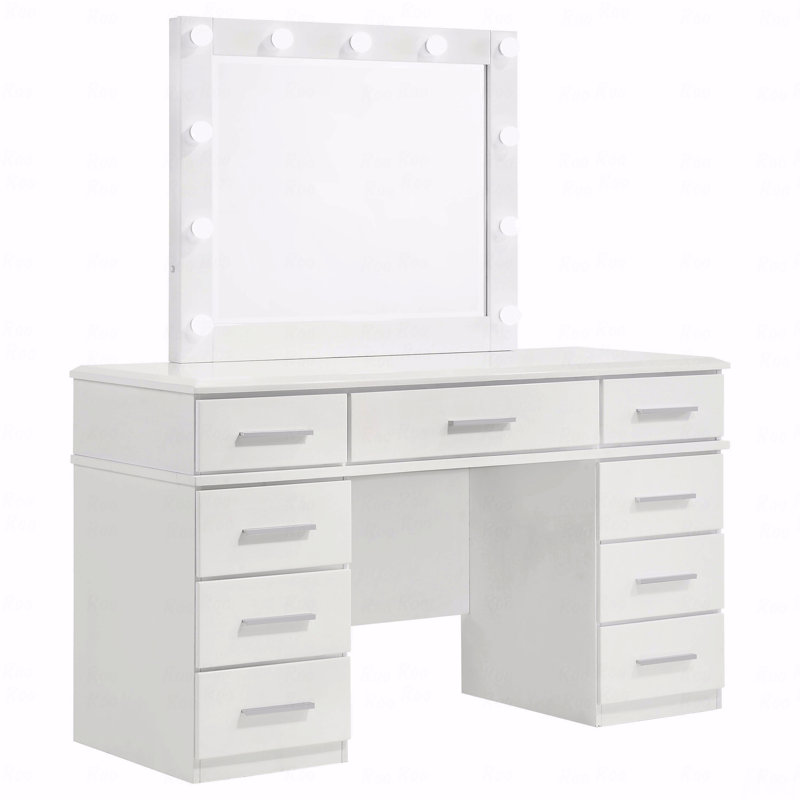 Bureau de coiffeuse 9 tiroirs Sarah