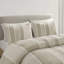 Ensembles de literie en coton confortables pour grand lit à rayures