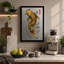 Golden Koi Rising Japandi - Wrapped Canvas-1592404064-1592404895