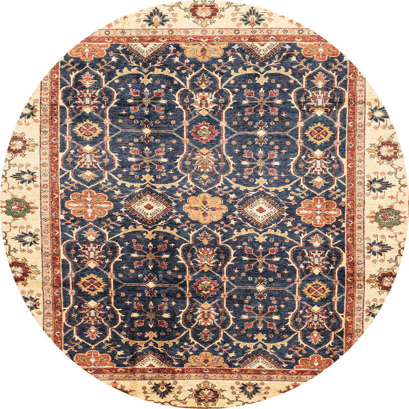 Tapis abstrait moderne 3100, Rond 5 pi