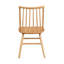 Chaises en bois naturel au fini chêne naturel de 2 chaises incurvées chic pour salle à manger, finition, 2 pièces, pratique pour