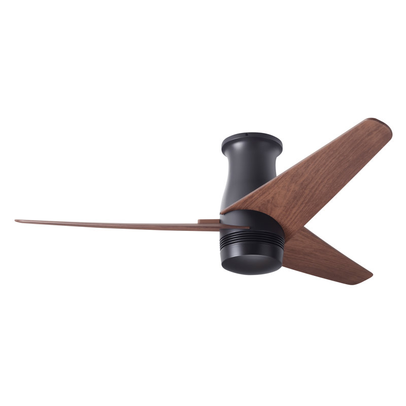Velo 48'' Ceiling Fan, Dark Bronze, Handheld Remote Control, Mahogany