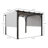 10' x 10' Outdoor Pergola Patio Gazebo Canopy Sun Shelter with Steel Frame, White-97830417