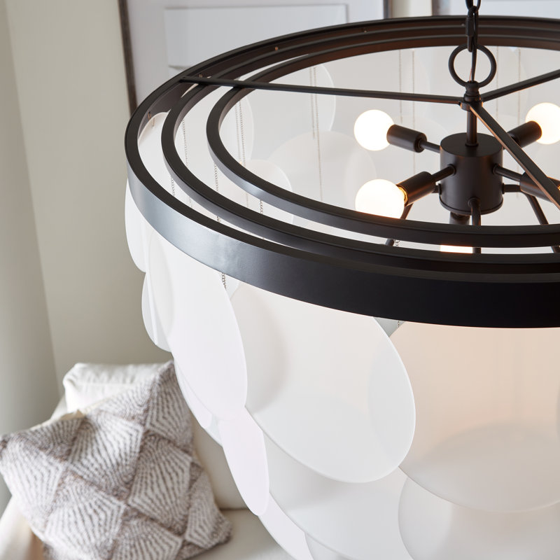 Mellita 8 - Light Chandelier, Midnight Black, Not Energy Star, No