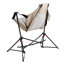 Chaise de camping pliante portative avec construction - kaki pliable et porte-gobelet, confortable pour les voyages en plein air