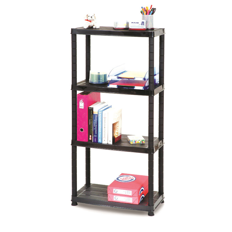 Étagères de rangement à 4 niveaux H 60 po x l 12 po x P 10,8 po 