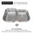 32'' L Flush Double Bowl Stainless Steel Kitchen Sink