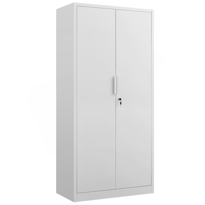 Classeur à 2 portes avec serrure et 4 tablettes réglables, H 70,92 po x l 31,55 po x P 16,59 po