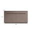 Rangement pour chaussures en cuir manufacturé brun-129210512