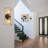 Modern Farmhouse Metal Lantern Wall Sconce Flush Mount Hallway