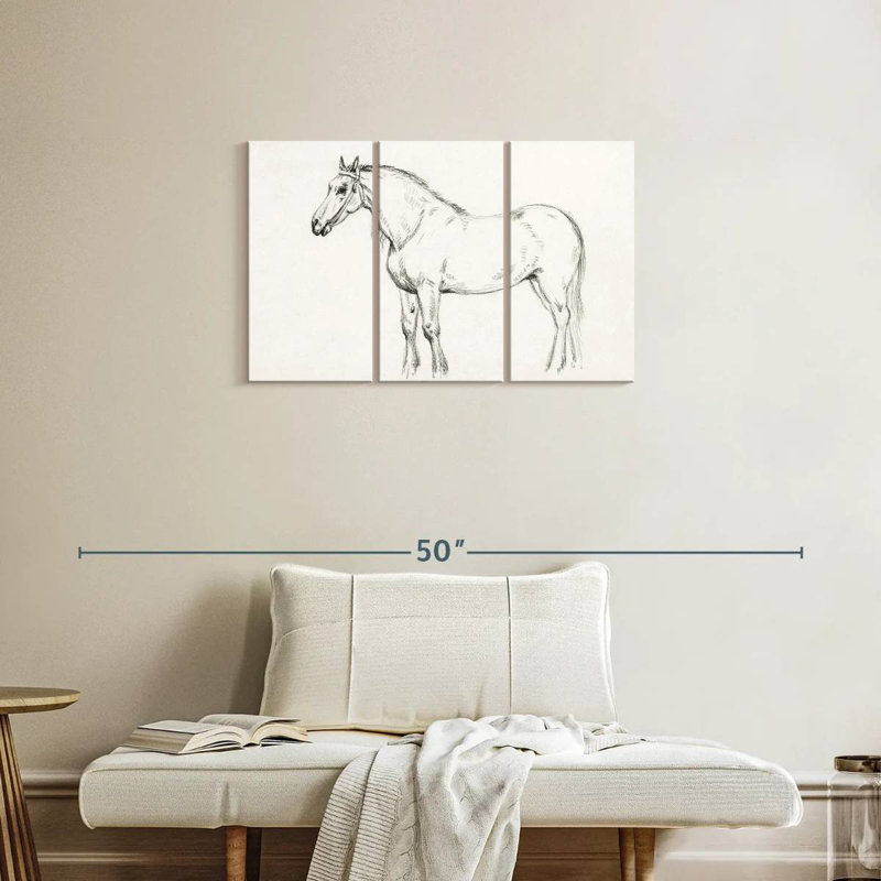 Brampt Standing Horse 1818, 20" H x 33" W
