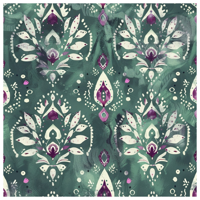 Tapis de bain Floral, L 24 po x L 17 po