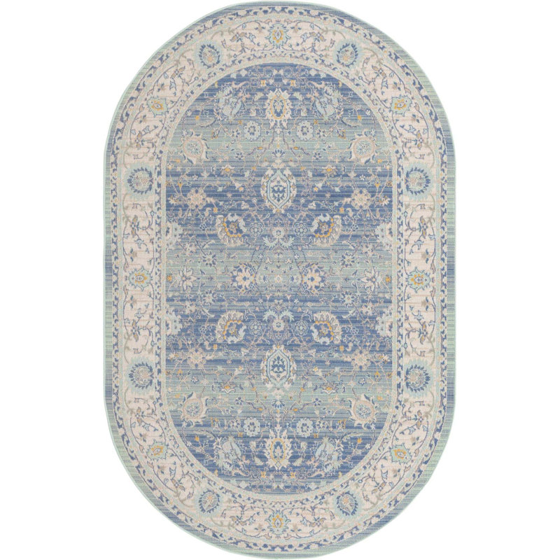 Hillen Oriental Indoor Rug, Oval 5' x 8'