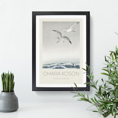 Three Seagulls by Ohara Koson - Picture Frame Painting