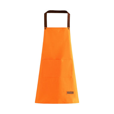 Tablier de cuisine imperméable et imperméable à l'huile en plastique, tablier unisexe anti-salissure avec poches, 11,8 x 11 po