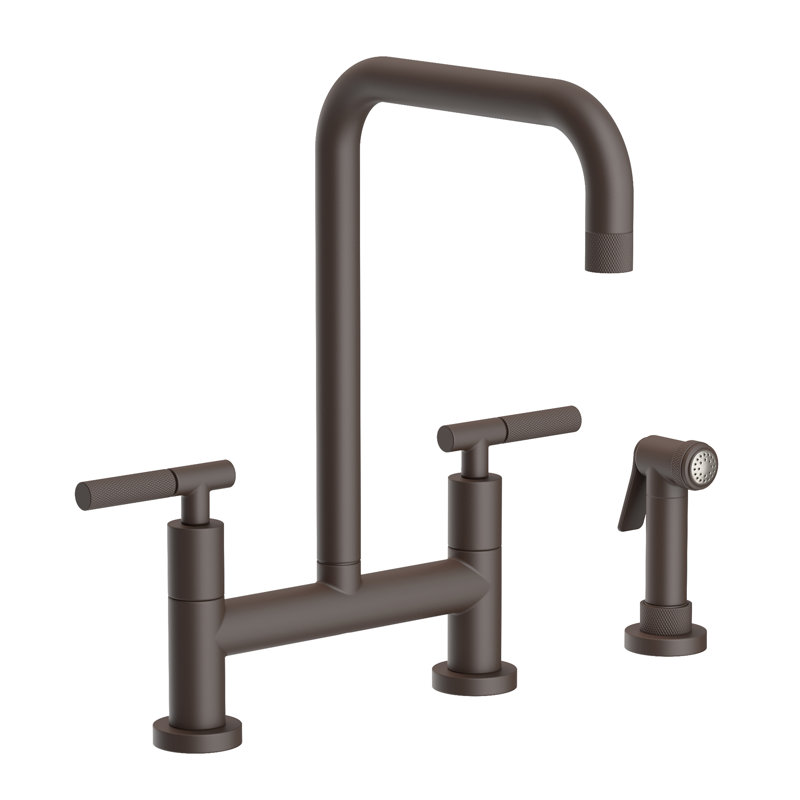 Kitchen Bridge Faucet With Side Spray, Oil Rubbed Bronze