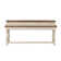  Hexham Console Table and 3 Upholstered Stools Set