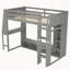 Lit mezzanine avec bureau Wood-2100354963