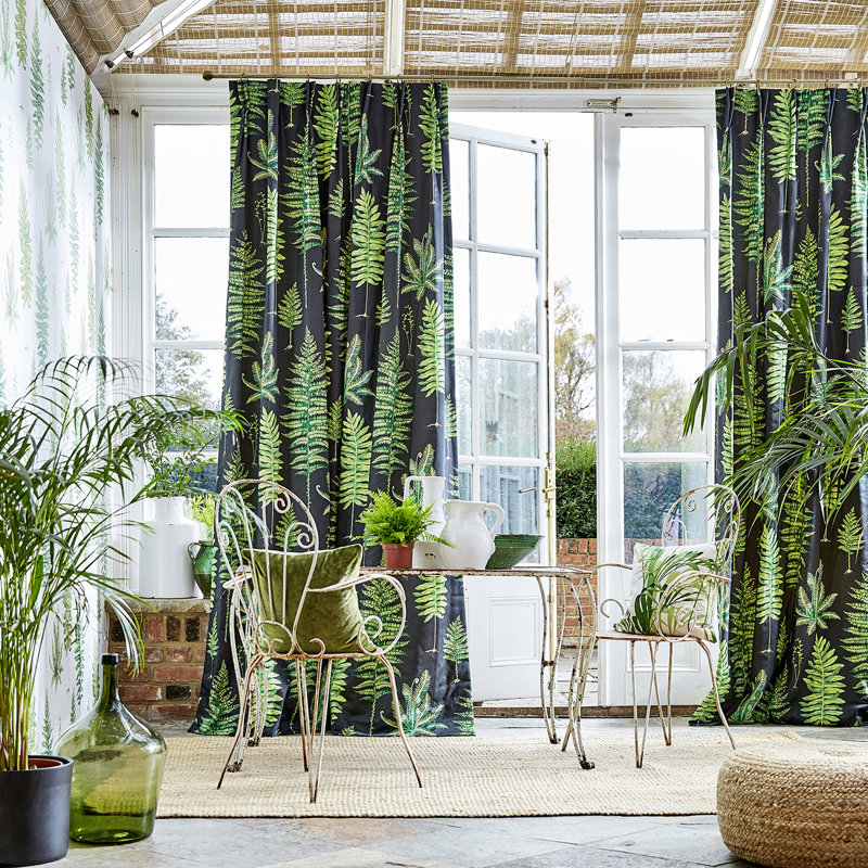 Fernery Fabric, China Blue