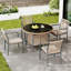4 - Person Patio Dining Set with Round Table-1796340061-1796340060