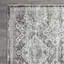 Tapis gris en polypropylène tissé à la main Ragheb Southwestern-1337999426