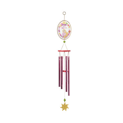 Disney Garden Tangled Rapunzel Live Your Dreams Wind Chime 28 Inch