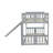 Twin Over Twin Bunk Bed with Slide and Ladder, Gray