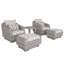 Cannes 5 Piece Club Seating Group with Cushions-1419428930