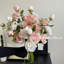 Bouquet de roses réalistes en soie 5 pièces - 3 roses artificielles pour la décoration intérieure, les mariages, les fêtes et les célébrations saisonnières-144788616