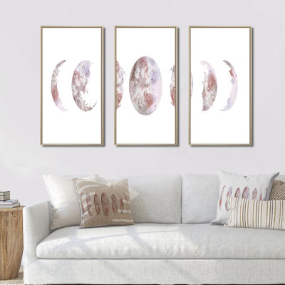 " Moon Phases " 3 - Pieces