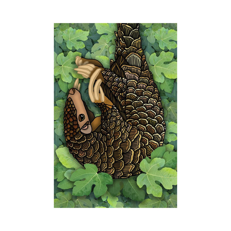 Pangolin 1 Piece Wrapped Canvas Wall Art, 45.72cm H x 30.48cm W x 1.905cm D