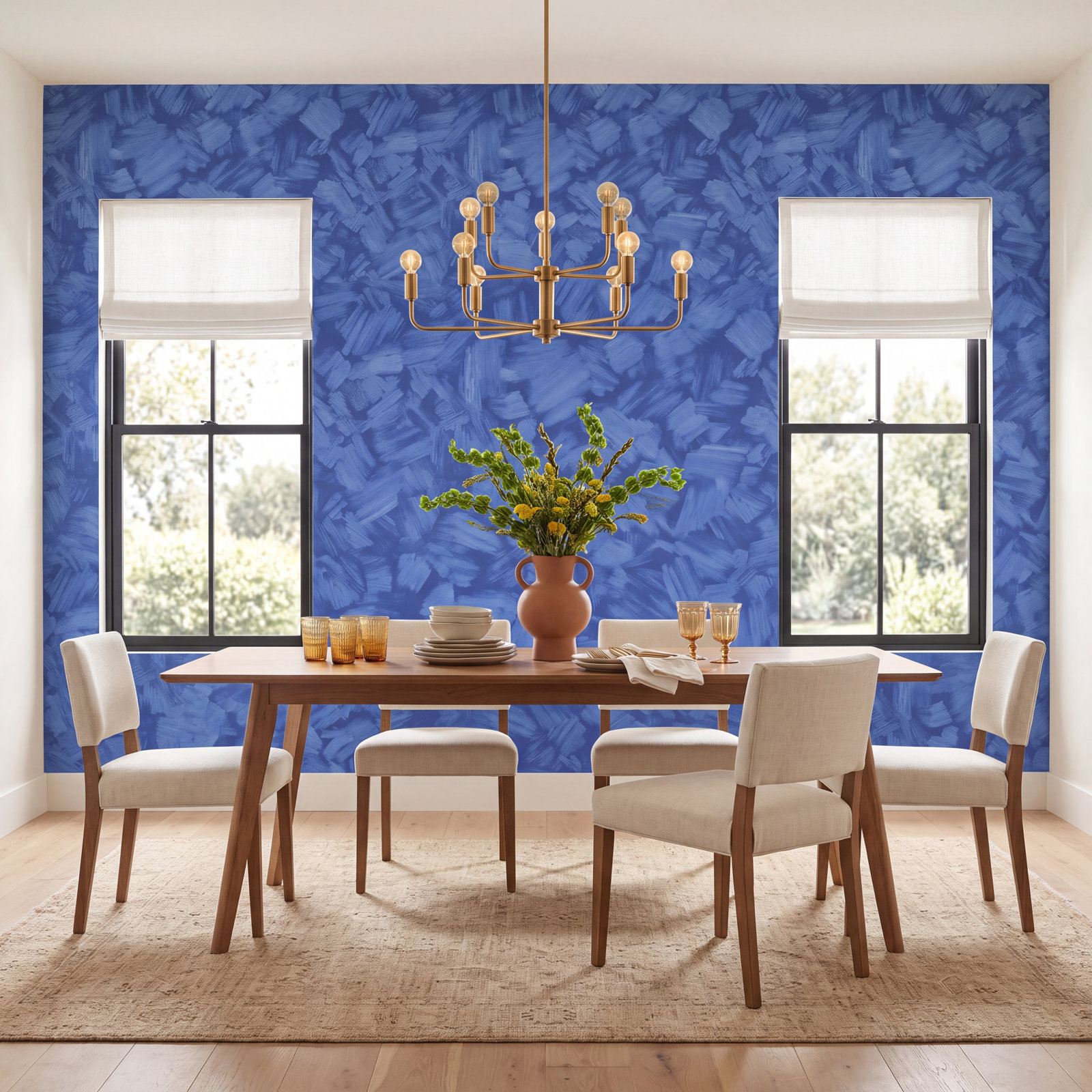 Backdrop Wallpaper Roll, Bright Blue