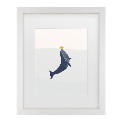 «Marine Menina Lisboa Whale Sail Boat», art encadré