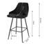 Liftig Upholstered Counter Stool with Metal Frame-1175837417