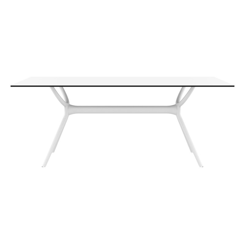 Table de salle à manger Farrah, Blanc, H 29,5 po x L 71 po x l 35,5 po