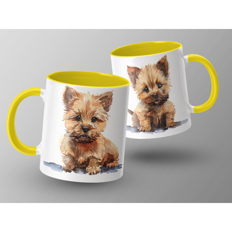 Ceramic Coffee Mug, 1, Yellow
