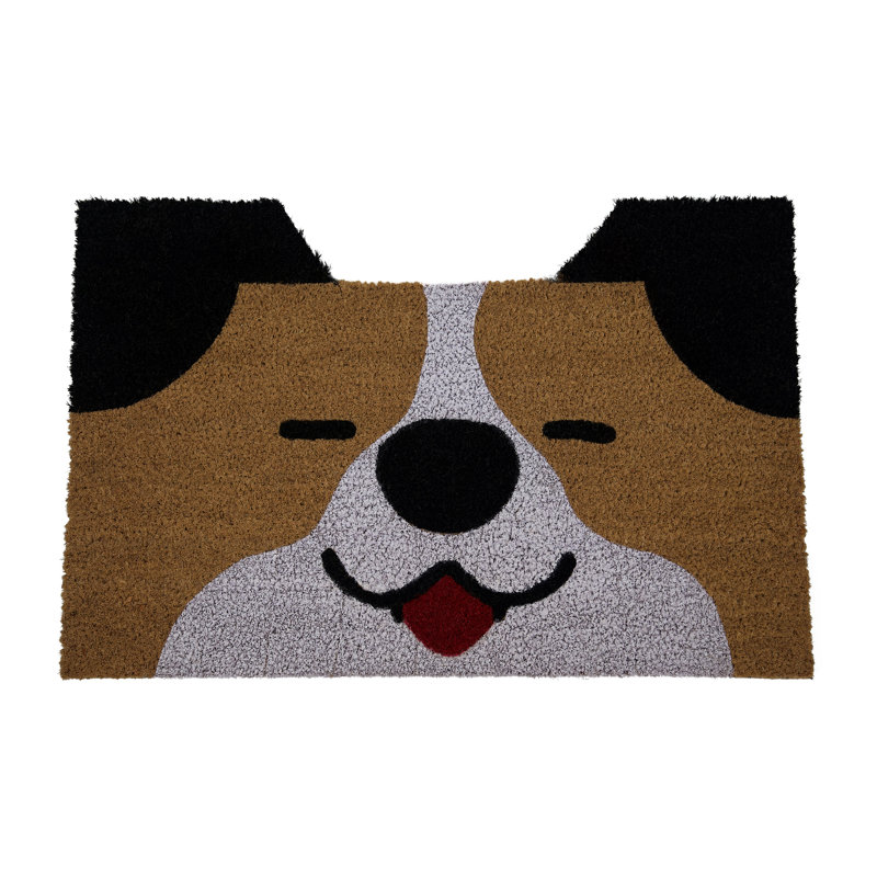 Tapis de porte en fibre de coco naturelle Huntley