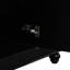Meuble-lavabo noir, 36 x 18 x 34 po, 4 tiroirs 1 porte, lavabo en résine, tablettes réglables, bois massif et design contemporain