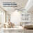  72-inch Modern Ceiling Fan with Light, Remote Control Smart Fan, 8 Aluminum Blades, DC Motor, 6 Speeds, Downrod Mount for Bedroom, Living Room-1112140246
