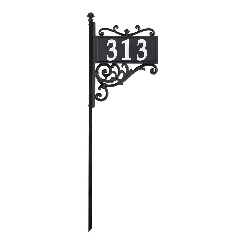 Nite Bright Acanthus Reflective Lawn Address Sign